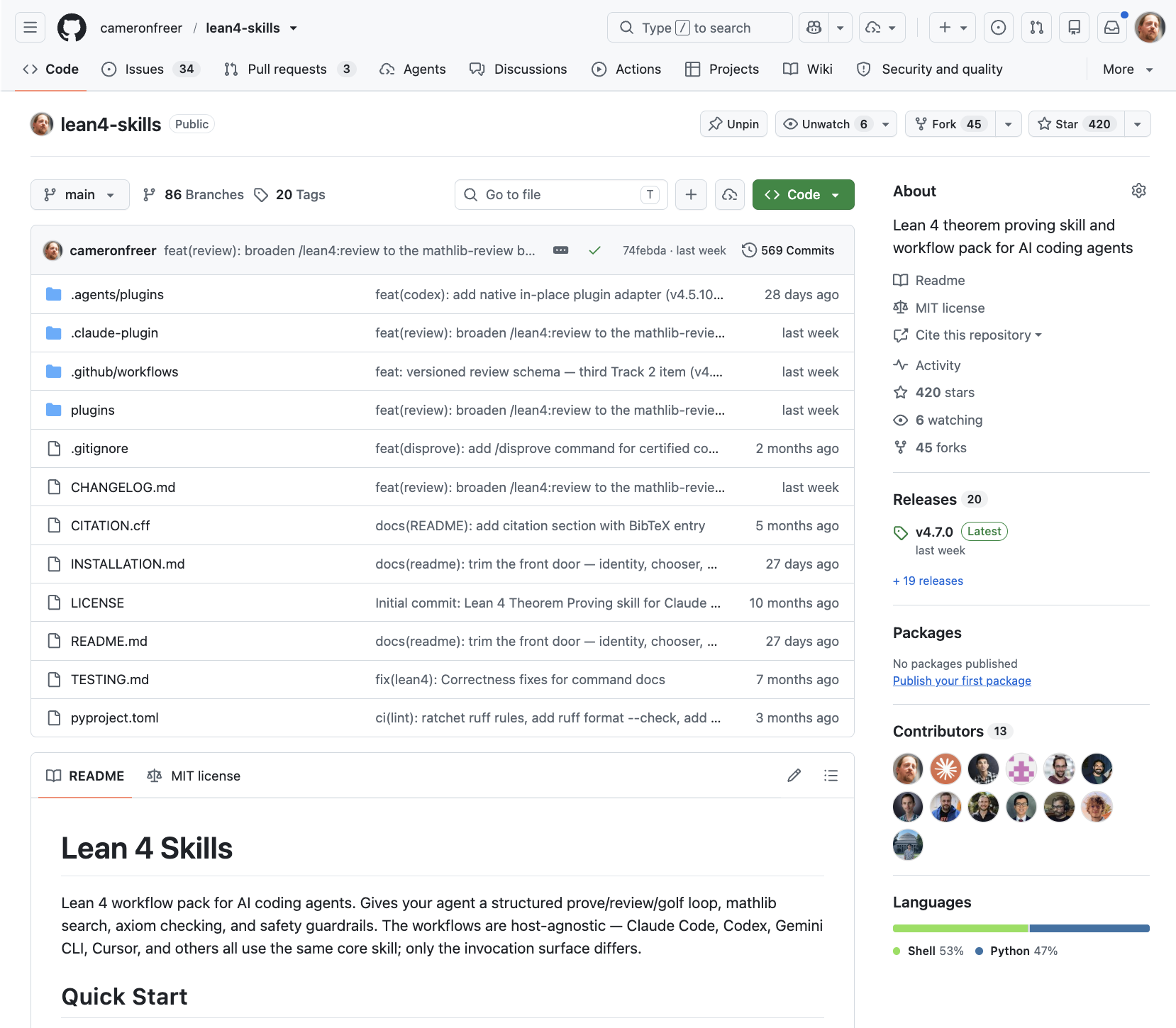 lean4-skills GitHub repository